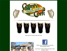 Tablet Screenshot of countycorkirishpub.com